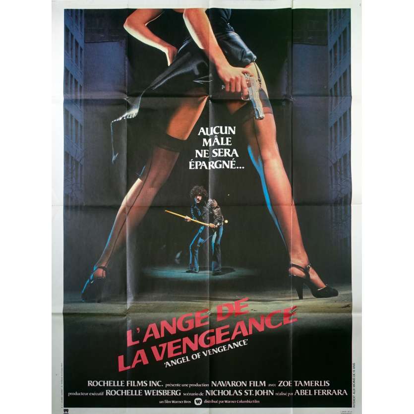 L'ANGE DE LA VENGEANCE Affiche de film  - 120x160 cm. - 1981 - Zoë Lund, Abel Ferrara