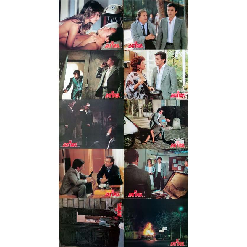 LE BATTANT French Lobby Cards x10 - 9x12 in. - 1983 - Alain Delon, Anne Parillaud