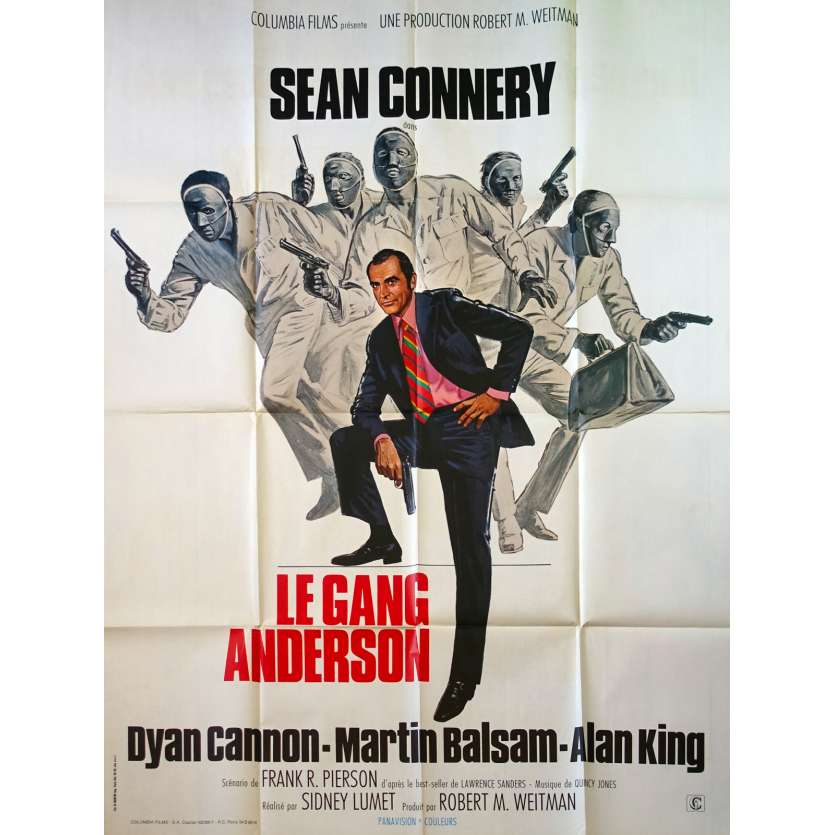 LE GANG ANDERSON Affiche de film - 120x160 cm. - 1971 - Sean Connery, Sidney Lumet