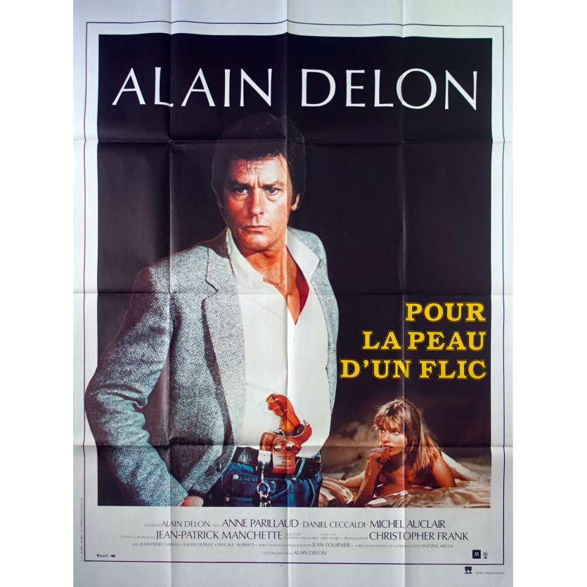 FOR A COP'S HIDE French Movie Poster  - 47x63 in. - 1981 - Alain Delon, Alain Delon