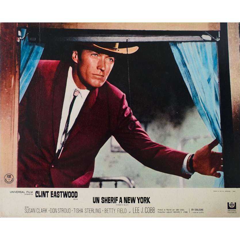 UN SHERIF A NEW YORK Photo de film N01 - 21x30 cm. - 1968 - Clint Eastwood, Don Siegel