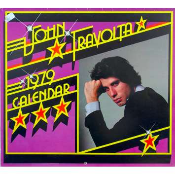 JOHN TRAVOLTA French Calendar - 12x15 in. - 1979 - John Badham, John Travolta JOHN TRAVOLTA French Calendar - 12x15 in. - 1979 - John Badham, John Travolta