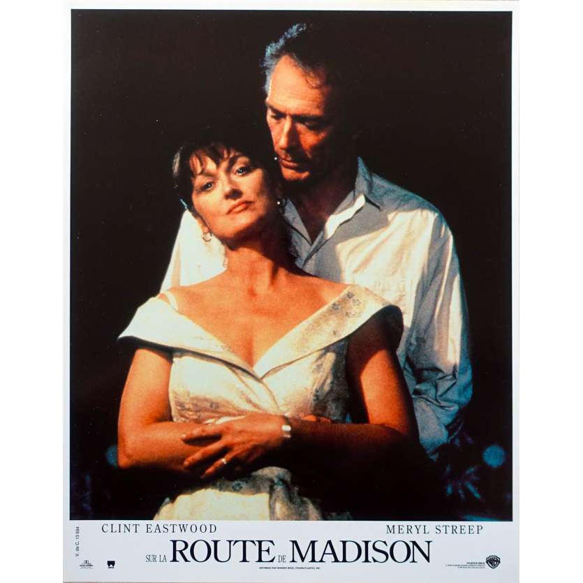 BRIDGES OF MADISON COUNTY advance French Lobby Card N02 - 9x12 in. - 1995 - Clint Eastwood, Meryl Streep