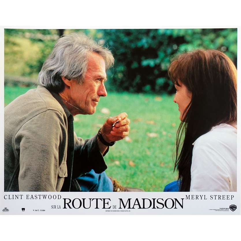 BRIDGES OF MADISON COUNTY advance French Lobby Card N04 - 9x12 in. - 1995 - Clint Eastwood, Meryl Streep