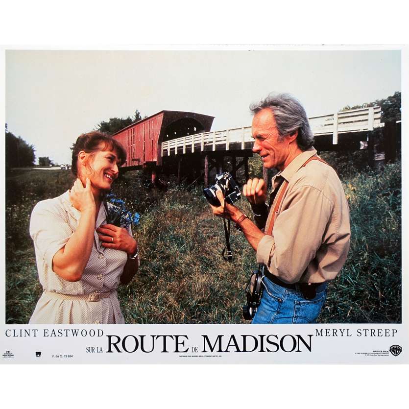 SUR LA ROUTE DE MADISON Photo de film N05 - 21x30 cm. - 1995 - Meryl Streep, Clint Eastwood