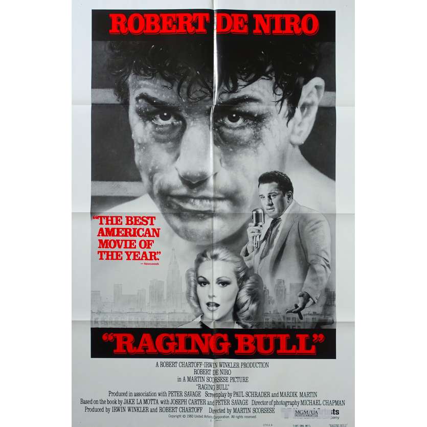 RAGING BULL Affiche de film Style B - 69x102 cm. - 1980 - Robert de Niro, Martin Scorsese