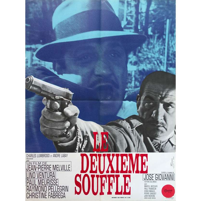 LE DEUXIEME SOUFFLE Affiche de film - 60x80 cm. - 1966 - Lino Ventura, Jean-Pierre Melville