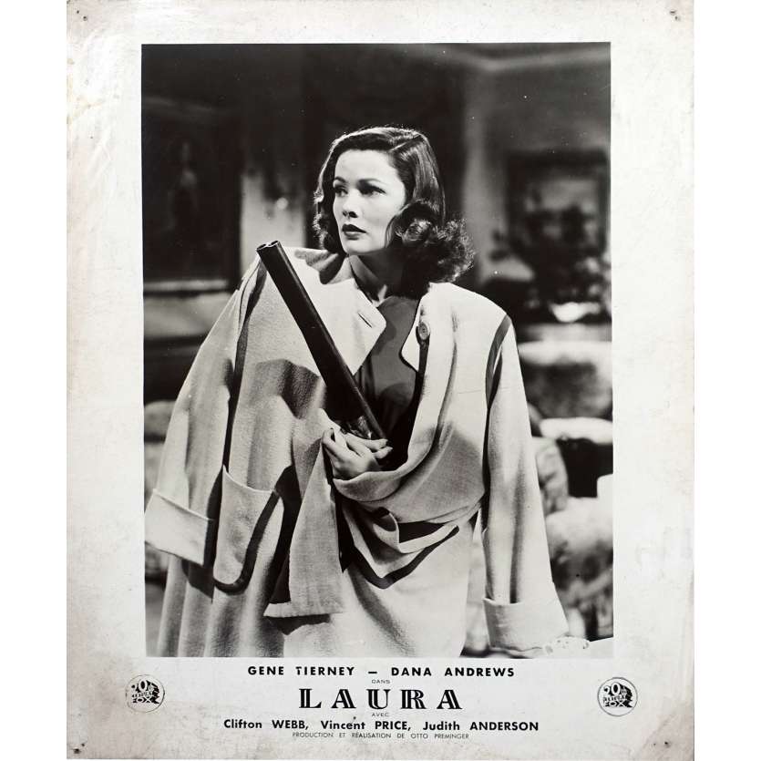 LAURA Photo de film N01 - 24x30 cm. - 1944 - Gene Tierney, Dana Andrews, Otto Preminger