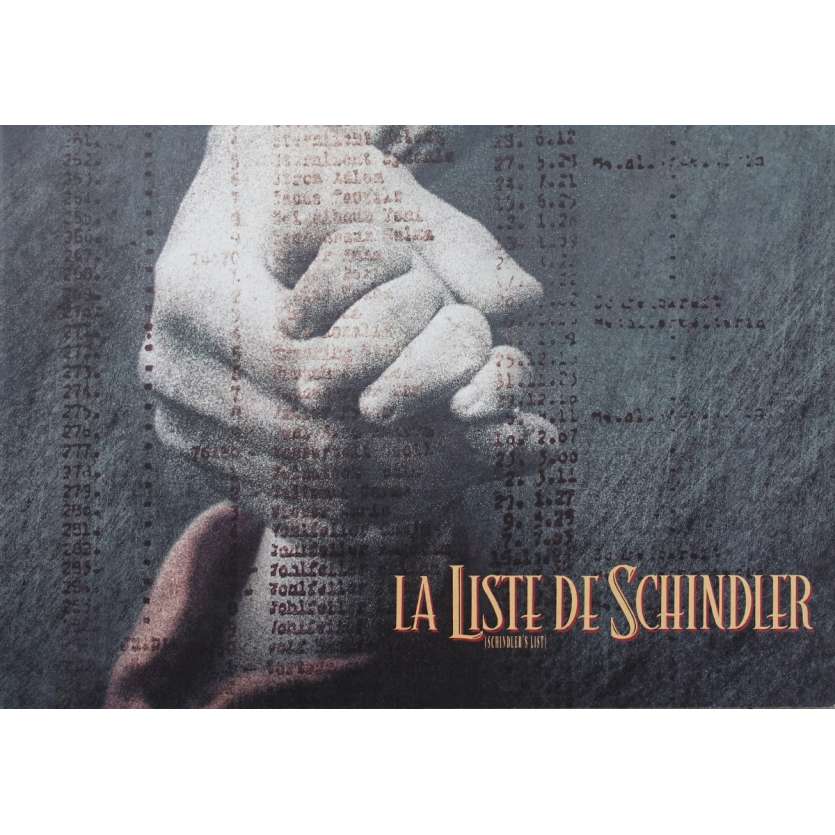 LA LISTE DE SCHINDLER Dossier de presse - 21x30 cm. - 1993 - Liam Neeson, Steven Spielberg