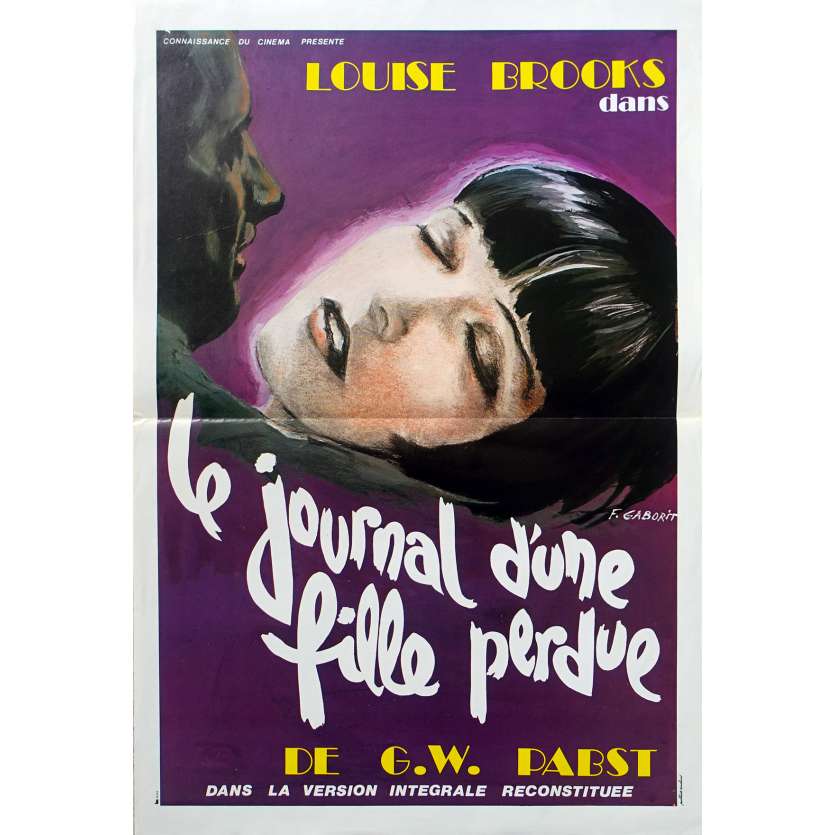 DIARY OF A LOST GIRL French Movie Poster - 15x21 in. - R1970 - Georg Wilhelm Pabst, Louise Brooks