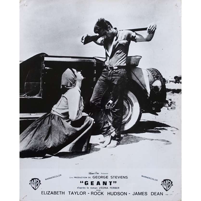 GEANT Photo de film N01 - 24x30 cm. - 1956 - James Dean, George Stevens