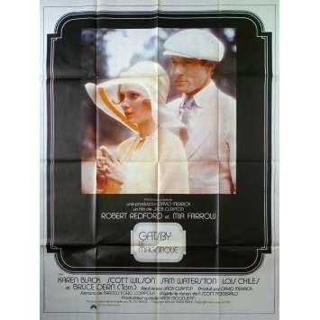 THE GREAT GATSBY French Movie Poster - 47x63 in. - 1974 - Jack Clayton, Warren Beatty