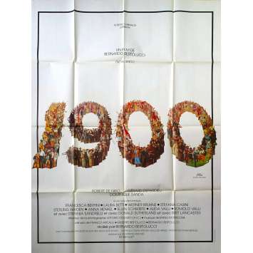 1900 Affiche de film - 120x160 cm. - 1976 - Robert de Niro, Bernardo Bertolucci