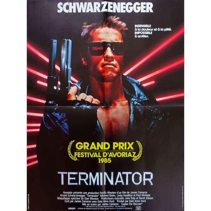 TERMINATOR Affiche de film - 60x80 cm. - 1983 - Arnold Schwarzenegger, James Cameron
