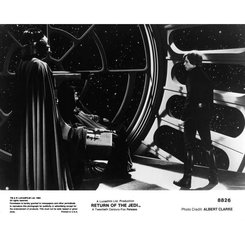 STAR WARS - LE RETOUR DU JEDI Photo de presse N8826 - 21x30 cm. - 1983 - Harrison Ford, Richard Marquand