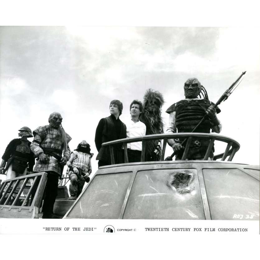 STAR WARS - LE RETOUR DU JEDI Photo de presse N38 - 21x30 cm. - 1983 - Harrison Ford, Richard Marquand