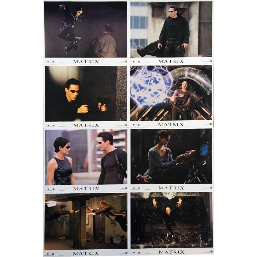 MATRIX US Lobby Cards - 11x14 in. - 1999 - Andy et Lana Wachowski, Keanu Reeves