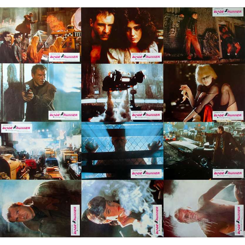 BLADE RUNNER Spanish Lobby Cards x12 - 9x12 in. - 1982 - Ridley Scott, Harrison Ford