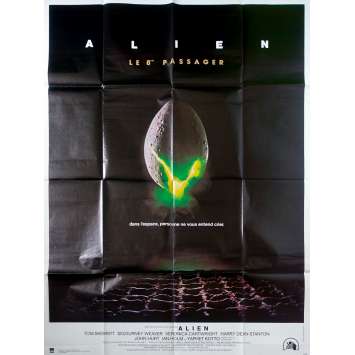 ALIEN Affiche de film - 120x160 cm. - R1980 - Sigourney Weaver, Ridley Scott ALIEN Affiche de film - 120x160 cm. - R1980 - Sigourney Weaver, Ridley Scott