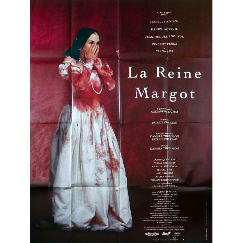 LA REINE MARGOT Affiche de film 120x160 - 1994 - Isabelle Adjani, Patrice Chéreau