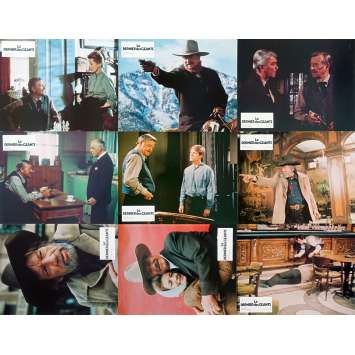 LE DERNIER DES GEANTS Photos de film x9 - 21x30 cm. - 1976 - John Wayne, Don Siegel