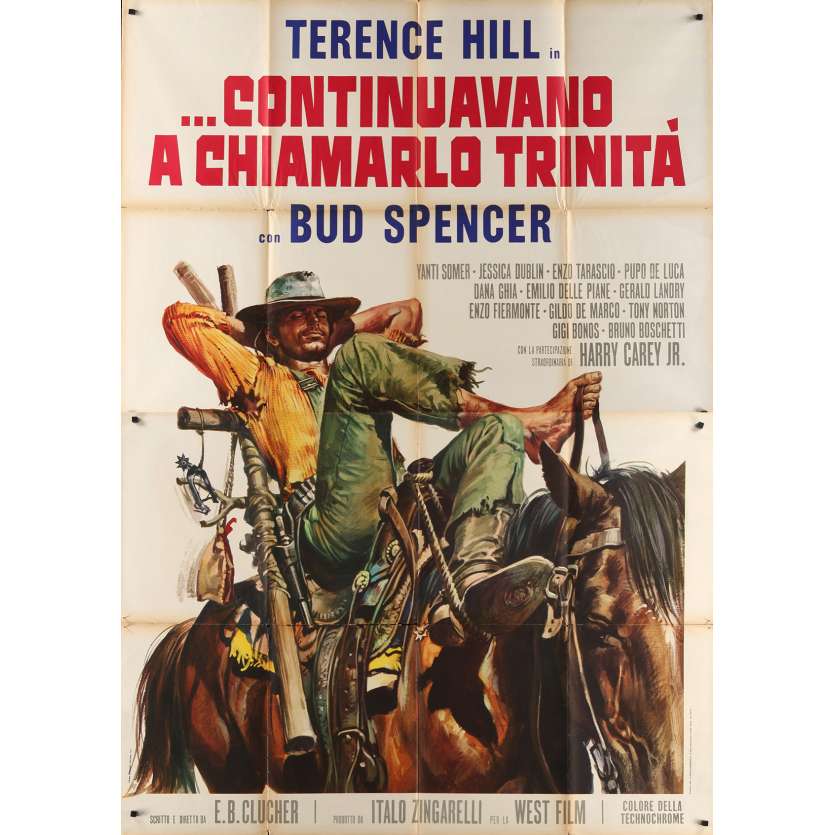 ON CONTINUE A L'APPELER TRINITA Affiche de film  - 140x200 cm. - 1971 - Terence Hill, Bud Spencer, Enzo Barboni