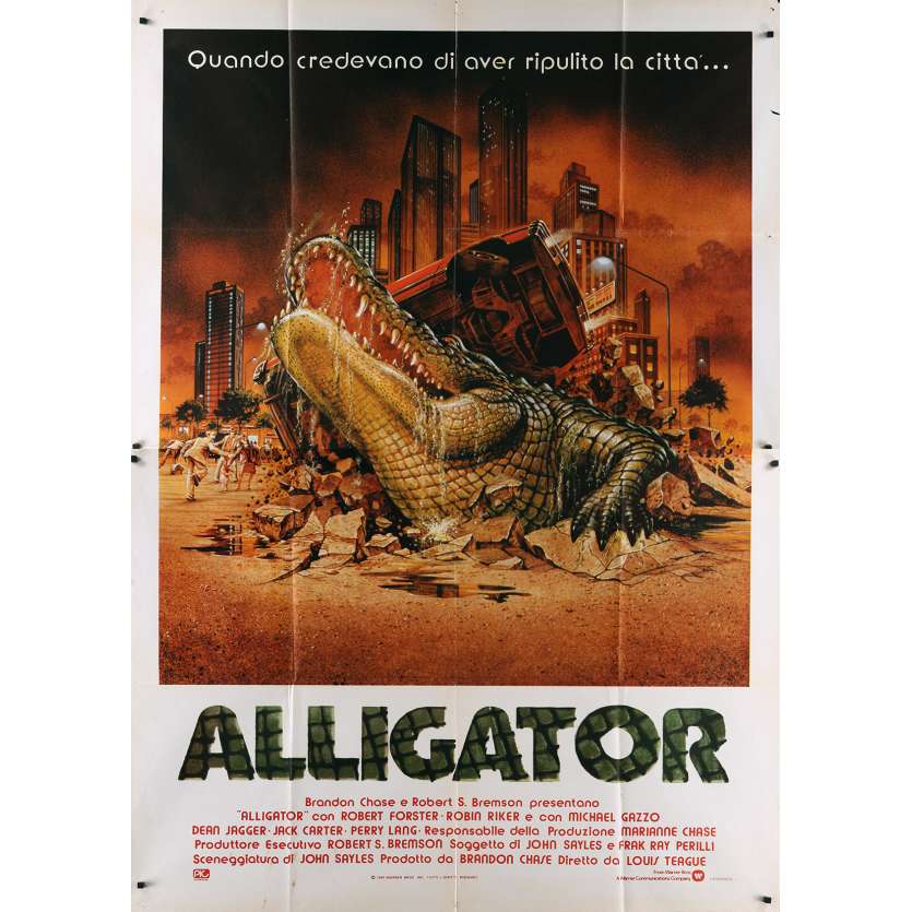 ALLIGATOR Affiche de film  - 140x200 cm. - 1979 - Barbara Bach, Sergio Martino