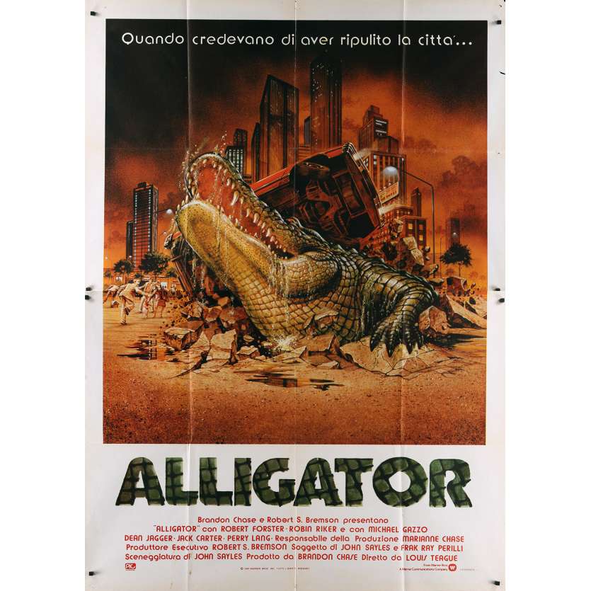 ALLIGATOR Affiche de film - 140x200 cm. - 1979 - Barbara Bach, Sergio Martino