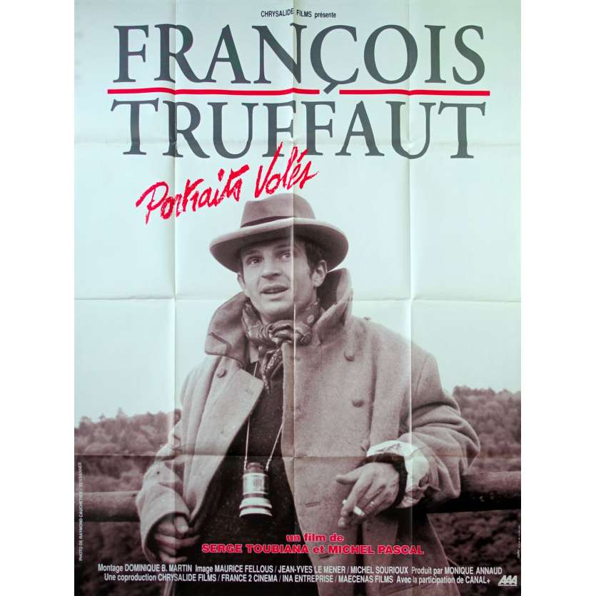 FRANÇOIS TRUFFAUT: STOLEN PORTRAITS French Movie Poster - 47x63 in. - 1993 - Serge Toubiana, Fanny Ardant