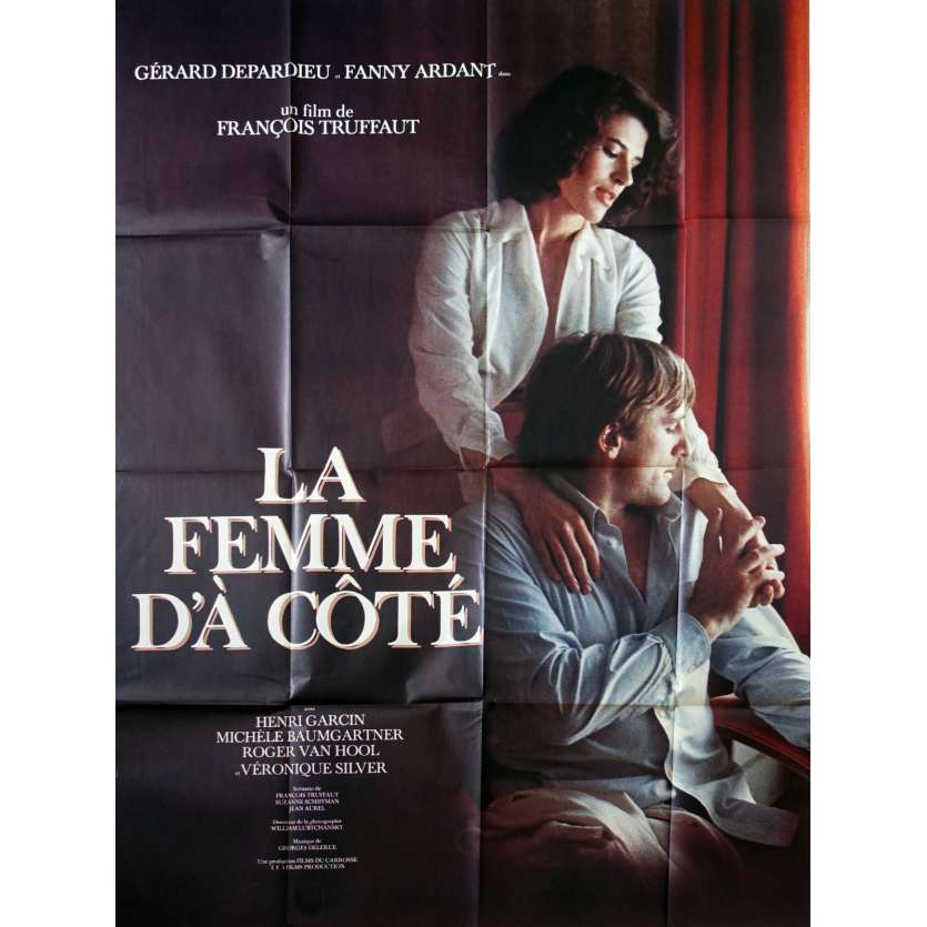 LA FEMME D'A COTE Affiche de film - 120x160 cm. - 1981 - Gérard Depardieu, François Truffaut