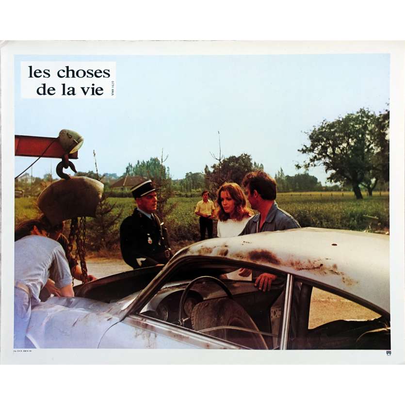 THE THINGS OF LIFE French Lobby Card N01 - 9x12 in. - 1970 - Claude Sautet, Romy Schneider
