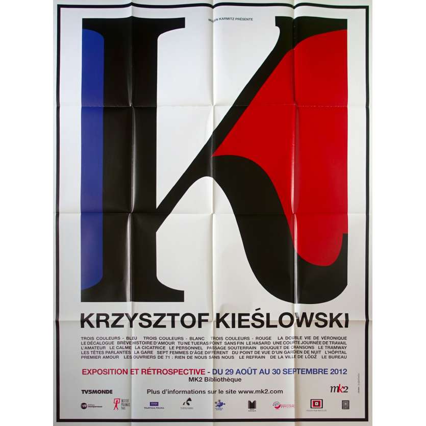 KIESLOWSKI RETROSPECTIVE French Movie Poster - 47x63 in. - 2012 - Krzysztof Kieslowski, Irène Jacob