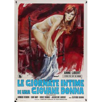 DIARY OF A NYMPHO Italian Movie Poster - 39x55 in. - 1973 - Jess Franco, Anne Libert DIARY OF A NYMPHO Italian Movie Poster - 39x55 in. - 1973 - Jess Franco, Anne Libert