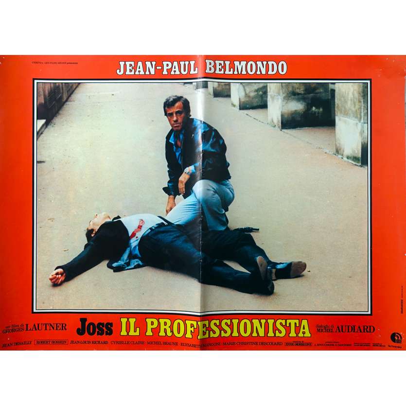 THE PROFESSIONAL Italian Photobusta Poster - 18x26 in. - 1981 - Georges Lautner, Jean-Paul Belmondo