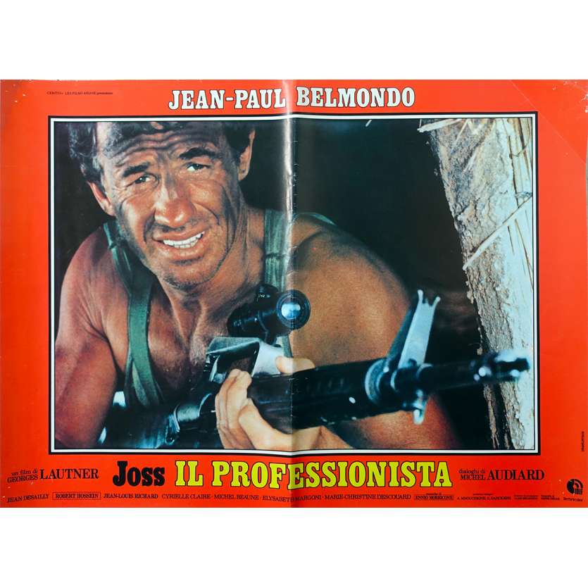 LE PROFESSIONNEL Photobusta N3  - 46x64 cm. - 1981 - Jean-Paul Belmondo, Georges Lautner