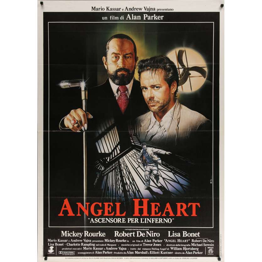 ANGEL HEART Italian Movie Poster  - 39x55 in. - 1987 - Alan Parker, Robert de Niro
