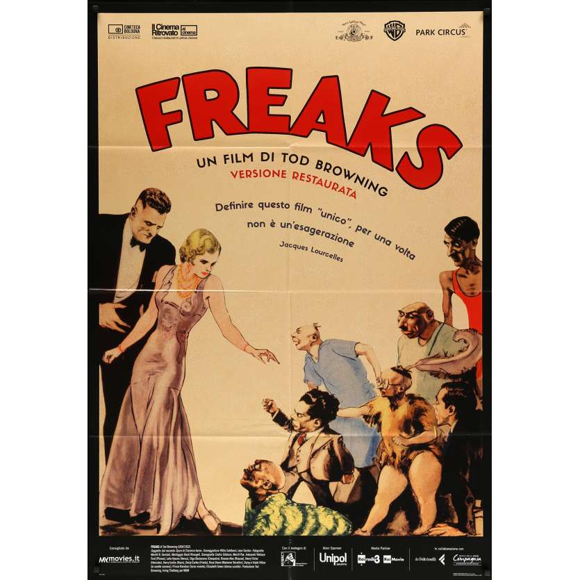 FREAKS Italian Movie Poster - 39x55 in. - R2010 - Tod Browning, Wallace Ford