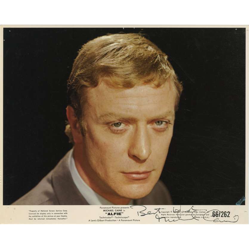 ALFIE US Signed Photo - 8x10 in. - 1966 - Lewis Gilbert, Michael Caine