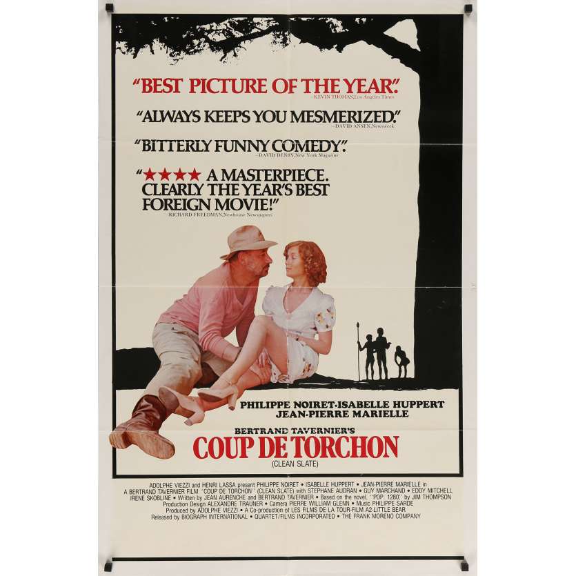 COUP DE TORCHON US Movie Poster  - 27x40 in. - 1981 - Bertrand Tavernier, Philippe Noiret
