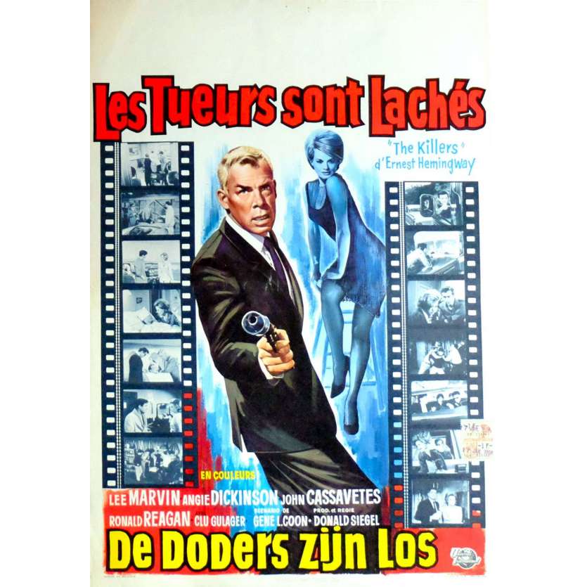 THE KILLERS Belgian Movie Poster  14x22 - 1964 - Don Siegel, Lee Marvin, Cassavetes