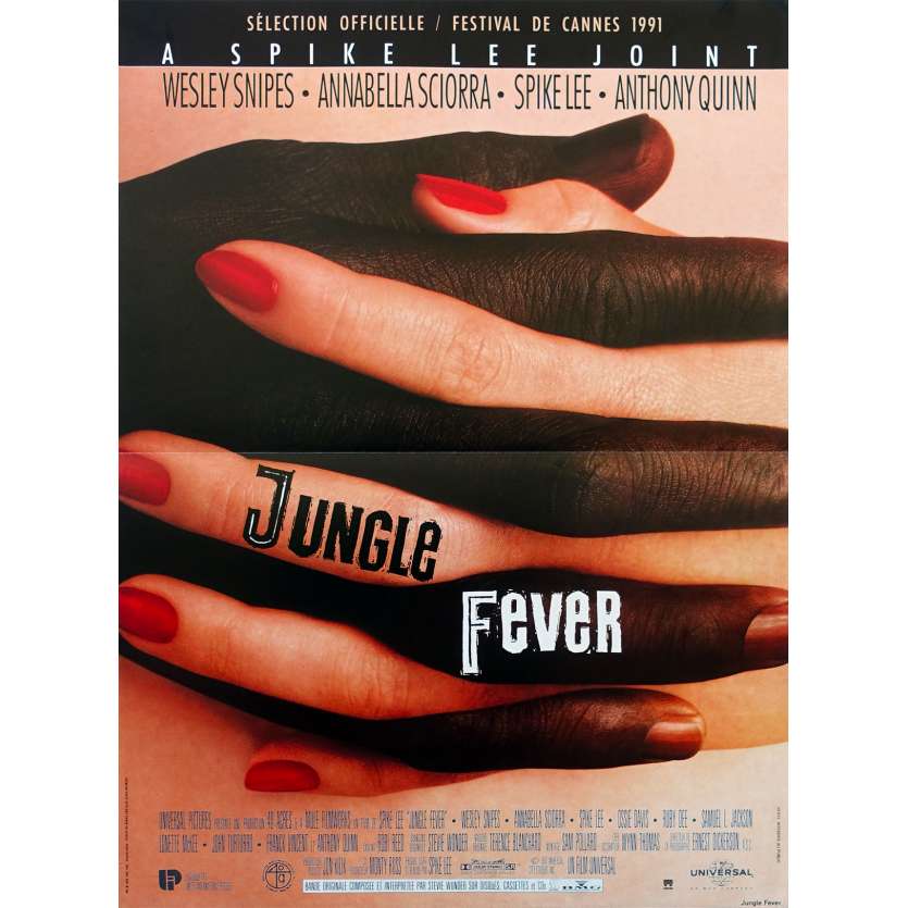 JUNGLE FEVER Original Movie Poster  - 15x21 in. - 1991 - Spike Lee, Wesley Snipes