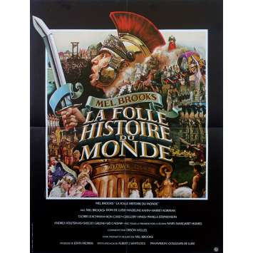LA FOLLE HISTOIRE DU MONDE Affiche de film  - 40x60 cm. - 1981 - Gregory Hines, Mel Brooks