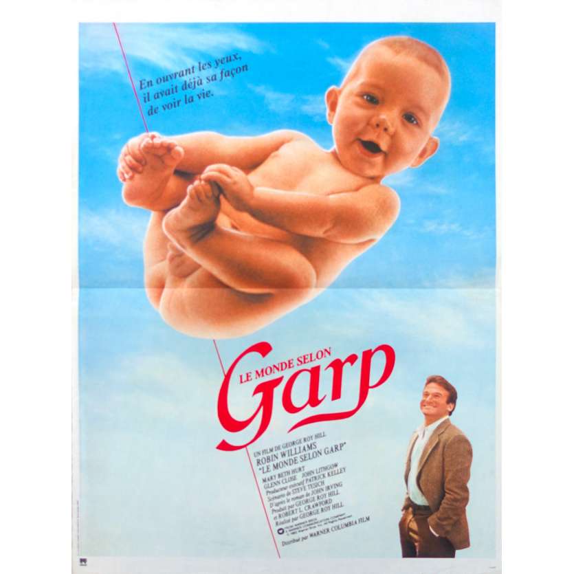 THE WORLD ACCORDING TO GARP Original Movie Poster  - 15x21 in. - 1982 - George Roy Hill, Robin Williams