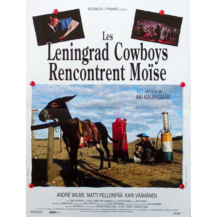 LES LENINGRAD COWBOYS RENCONTRENT MOISE Affiche de film  - 40x60 cm. - 1994 - Twist-Twist Erkinharju, Aki Kaurismäki