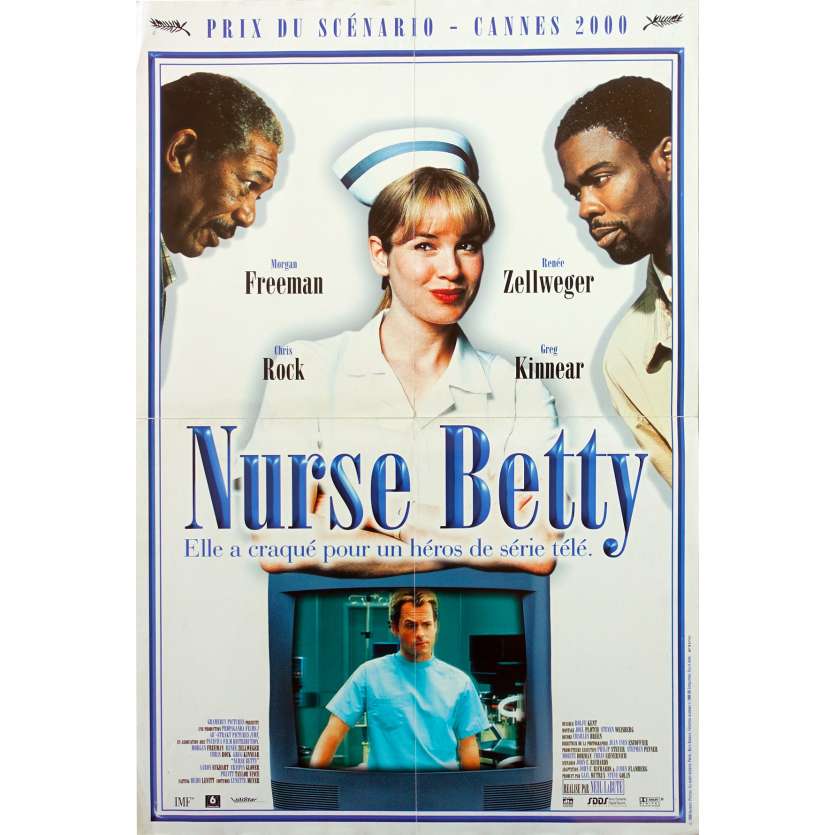 NURSE BETTY Affiche de film - 40x60 cm. - 2000 - Renée Zellweger, Morgan Freeman, Neil LaBute