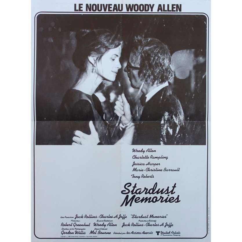STARDUST MEMORIES Original Movie Poster - 15x21 in. - 1980 - Woody Allen, Charlotte Rampling