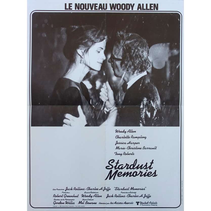 STARDUST MEMORIES Original Movie Poster  - 15x21 in. - 1980 - Woody Allen, Charlotte Rampling