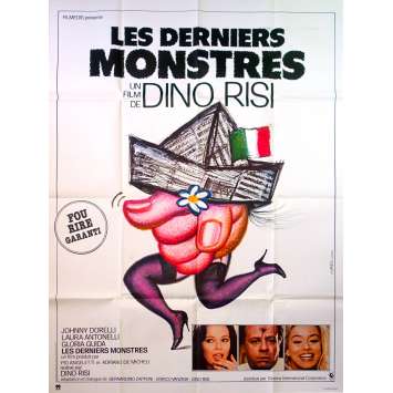 LES DERNIERS MONSTRES Affiche de film - 120x160 cm. - 1982 - Laura Antonelli, Gloria Guida, Dino Risi