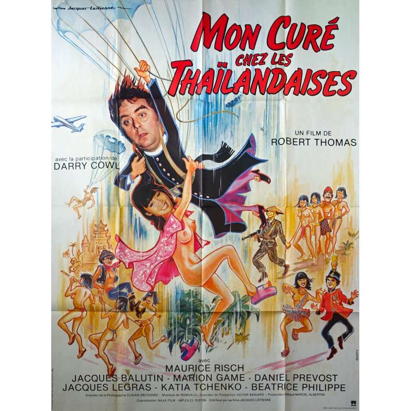 MON CURE CHEZ LES THAILANDAISES Affiche de film - 120x160 cm. - 1983 - Maurice Risch, Robert Thomas