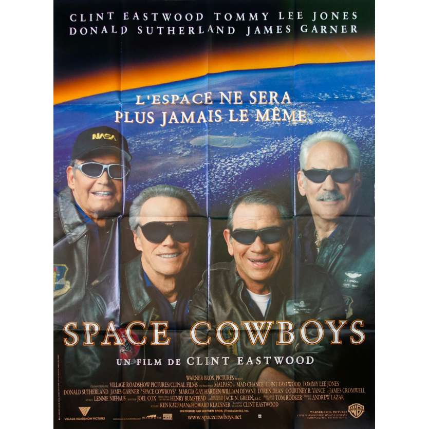 SPACE COWBOYS Affiche de film  - 120x160 cm. - 2000 - Tommy Lee Jones, Donald Sutherland, Clint Eastwood